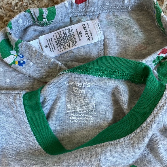 Carters Christmas Holiday Pajama Set Dinosaur - Picture 2 of 8